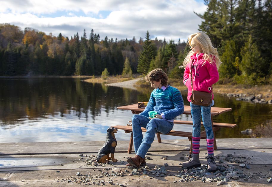 Eden and Yvette at Mijinemungshing Lake